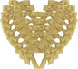 50pcs/pak 1-1/2" Mini Metallic Gold Ribbon Bows Without Twist Ties for Crafts Candy Packing Decor Christmas Halloweeen Decoration (W.Gold)
