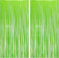 BRAVESHINE Pastel Green Streamers Party Backdrop Decoration - Tinsel Curtain Foil Fringe Backdrop for Birthdays/Dinosaur/Lime Green Frog Theme/Wizard/Christmas Decorations - 3.2ft X 8.2ft