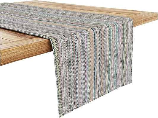 Ruvanti 100% Cotton Table Runner 108 Inches Long, Non-Slip, Stain Resistant, Washable & Reusable Table Runners Perfect for Wedding, Parties, Christmas, Holiday, in-Door use - Color More