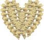 36pcs 4-1/2" Metallic Gold Glitter Ribbon Bows with Twist Ties for Gift Wrapping Packing Christmas Big Bows for Holiday Decoration (Gold)