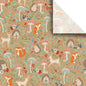 Colors of Rainbow - Fox & Hedgehog - 12 Sheets, 20 inch X 29 inch - Italian Print Tissue Paper for Decoupage Gift Basket Gift Bag Party Crafts (Fox & Hedgehog)