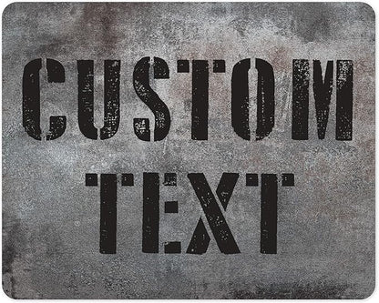 Custom Sign, Custom Street Sign, 11 Font Colors, 13 Font Styles, 4 Hole Options, 22 Sizes, 24x30 Inches, Rust Free DiBound, Fade Resistant, Made in USA by My Sign Center (Grunge Metal)