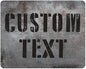 Custom Sign, Custom Street Sign, 11 Font Colors, 13 Font Styles, 4 Hole Options, 22 Sizes, 24x30 Inches, Rust Free DiBound, Fade Resistant, Made in USA by My Sign Center (Grunge Metal)