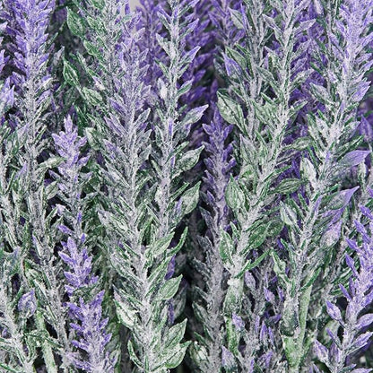 Juvale 12 Bundles Lavender Artificial Flower Stems - 2" D x 3" W x 14" H - Purple - Weather Resistant Artificial Flowers for Outdoors & Wedding Centerpieces & Door Wreaths
