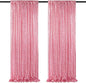 Blush Pink Sequin Backdrop 2 Panels 2FTx8FT Glitter Backdrop Curtain for Baby Shower Wedding Party Decorations