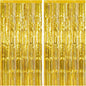 2 Pack Gold Backdrop Birthday Decorations Foil Curtain Backdrop Gold Streamers Dance Party Decorations Photo Booth Props for Bachelorette Decorations Christmas Halloween New Years Eve Party Supplies