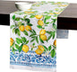 Maison d' Hermine Table Runner 100% Cotton Double Layer Table Runners 108 inches Long Decorative for Home Kitchen Dining Party Baby Shower Wedding Bridal Shower Spring Summer (Cedrat, 14.50" x 108")