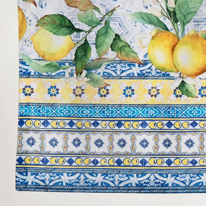Maison d' Hermine Table Runner 100% Cotton Double Layer Table Runners 72 inches Long Decorative for Home Kitchen Dining Party Baby Shower Wedding Bridal Shower Spring Summer (Citrus, 14.50" x 72")