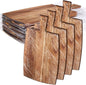 Patelai 12 Packs Wooden Cutting Board Set with Handles Large Kitchen Serving Plain Chopping Board Bulk Gifts for Mom for Vegetables Meat Pizza Cheese Fruit Bread(Acacia Wood,17 x 10 Inch)