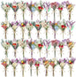 10/12/24/36 Pack Mini Dried Flowers for Vase Wedding Various Mini Bouquet Dried Small Wildflowers Natural Flowers Bulk for Crafts DIY Decor (36, Romantic Colour)