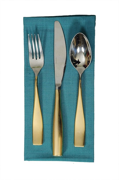 Urban Villa Dinner Napkins Solid Slub Set of 6 MUL Color Dinner Napkins Size 20X20 in Cloth Napkins Cotton Cloth Napkins Premium Quality Mitered Corner Ultra Soft DinnerNapkins
