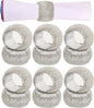 12 Pcs Beaded Napkin Rings - Rhinestone Napkin Buckles Glossy Napkin Bling Round Holders for Easter Holiday Wedding Banquet Home Party Dining Table Decoration (Silver) - CLEENTABLE