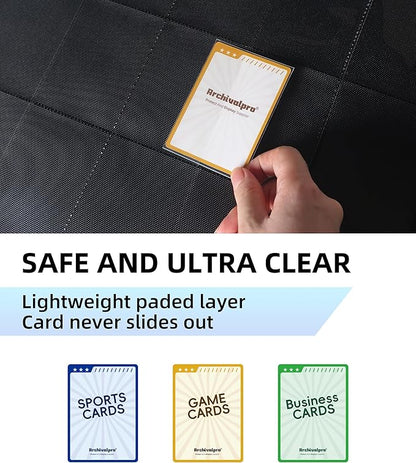 20 Pockets Premium Card Binder 1280 Cards Trading Card Binders Side Load Card Storage Display Album(20 Pocket 1280 Card Slot,White)