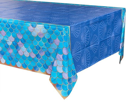 American Greetings Mermaid Party Supplies, Plastic Table Covers (3-Count)