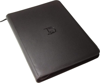 TopDeck 1000 Card Binder - TCG Portfolio - 16 Pocket Card Binder - Ringless Binder Compatible with Pokemon Cards, Yu-Gi-Oh, Magic the Gathering, and More - Side Load Sleeves - Cards Album (Black)