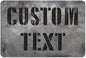 Custom Sign, Custom Street Sign, 11 Font Colors, 13 Font Styles, 4 Hole Options, 22 Sizes, 12x18 Inches, Rust Free DiBound, Fade Resistant, Made in USA by My Sign Center (Grunge Metal)