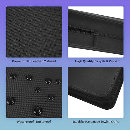 9 Pockets Premium Card Binder 360 Cards Trading Card Binders Zip Card Storage Display Album(9 Pocket 360 Card Slot,Black)
