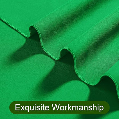 DWCN 10x8 FT Green Backdrop Curtains for Parties, Photography Backdrop Drapes with Rod Pockets for Wedding Decorations Stage Birthday Family Gatherings, 2 Panels 5ft x 8ft