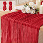 2 Pack Cheesecloth Table Runner 10Ft Christmas Gauze Boho Table Runners for Wedding Decor Bridal Shower Decorations Baby Shower Party(35" x 120")