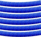 6 Pack 10 Feet Foil Fringe Garland Metallic Tinsel Streamers Banner Wall Hanging Curtain Backdrop Banner for Parade Floats, Thanksgiving, Christmas, Birthday, Halloween Party Decorations(Blue)