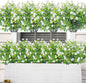 AmyHomie 20 Bundles Artificial Flowers for Outdoor Outside Spring Summer Decoration UV Resistant Faux Flowers No Fade Fake Plastic Plants Garden Porch Window Box Decorating