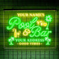 Personalized Pool & Bar Neon Sign, Custom LED Light with Name and Address, Outdoor Patio Decor, Tiki Bar or Backyard Pool Gift for Party Lovers