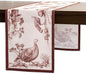 Maison d' Hermine Table Runner 100% Cotton Single Layer Table Runners 48 inches Long for Thanksgiving Christmas Decorations Home Kitchen Dining Party Wedding (Holy Jouy - Brown, 14.5" x 48")