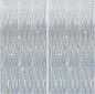 2 Pack Silver Glitter Backdrop Party Decorations Tinsel Streamers Foil Fringe Curtains Shimmer Wall Backdrop Christmas Birthday Bachelorette Party Wedding Decor Supplies