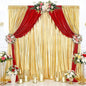 Wedding Backdrop Curtains for Arch Drape: 4 Panels 4.8x8FT Glitter Backdrop Wrinkle-Free Fabric for Fall Christmas Party Decorations