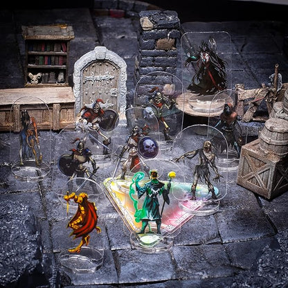 Arcknight Flat Plastic Miniatures: Ancient Evils; 62 Unique Evil-Themed Minis for DND 5e and Pathfinder; Affordable, Skinny Figurines for Dungeons and Dragons and Other Tabletop RPG Games