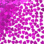 Hot Pink Love Heart Table Confetti - Valentines Day Party Foil Metallic Sequins Wedding Birthday Engagement Anniversary Bachelorette Party Sprinkles Decorations, 60g