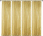 Sugargirl Gold Sequin Backdrop Curtain 4 Panels 2FTx8FT Glitter Gold Background Drapes Sparkle Photography Backdrop for Party Wedding Birthday Wall Decoration