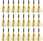 50 Pcs Metallic Fringed Party Blowers Noise Makers Gold Black Blowout Whistle Noisemakers New Year Eve Birthday Party Favor Supplies Events
