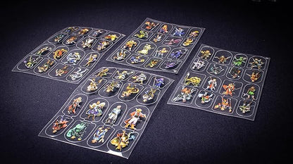 Arcknight Flat Plastic Miniatures: Underground; 62 Unique Subterranean-Themed Minis for DND 5e and Pathfinder; Affordable, Skinny Figurines for Dungeons and Dragons and Other Tabletop RPG Games