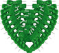 50pcs 3-1/2" Green Satin Ribbon Bows with Twist Ties Giant Bows for Christmas Holiday Gift Packing&Wrapping (Green)