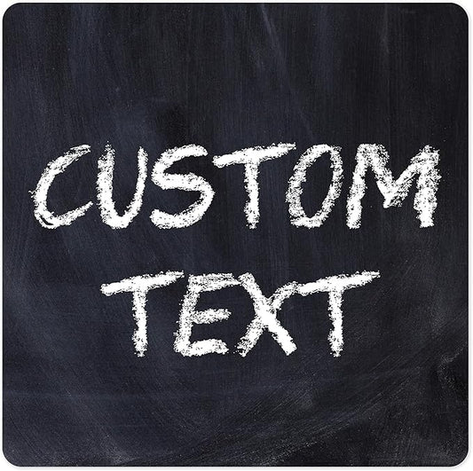 Custom Sign, Custom Street Sign, 11 Font Colors, 13 Font Styles, 4 Hole Options, 22 Sizes, 18x18 Inches, Rust Free DiBound, Fade Resistant, Made in USA by My Sign Center (Chalkboard Black)