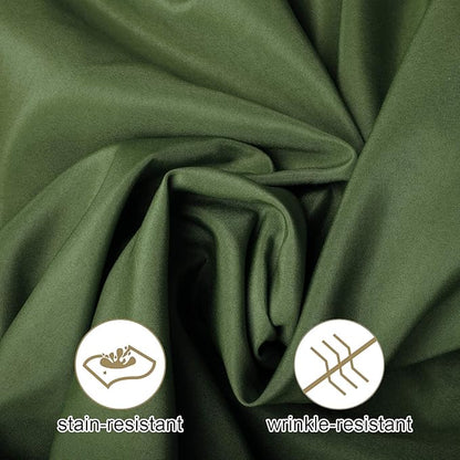 Ascoza 2pack 90x132 Inch Willow Rectangular Tablecloth 8 Feet Table Cloth in Polyester Fabric for Wedding/Banquet/Restaurant/Parties