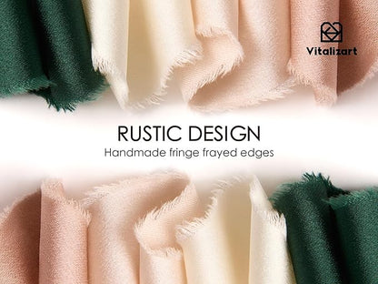 Vitalizart Silk Like Satin Ribbon 1 inch x 30 Yard Light Nude Handmade Frayed Ribbons for Gift Wrapping Baby Shower Wedding Bridal Bouquets Holiday Decor