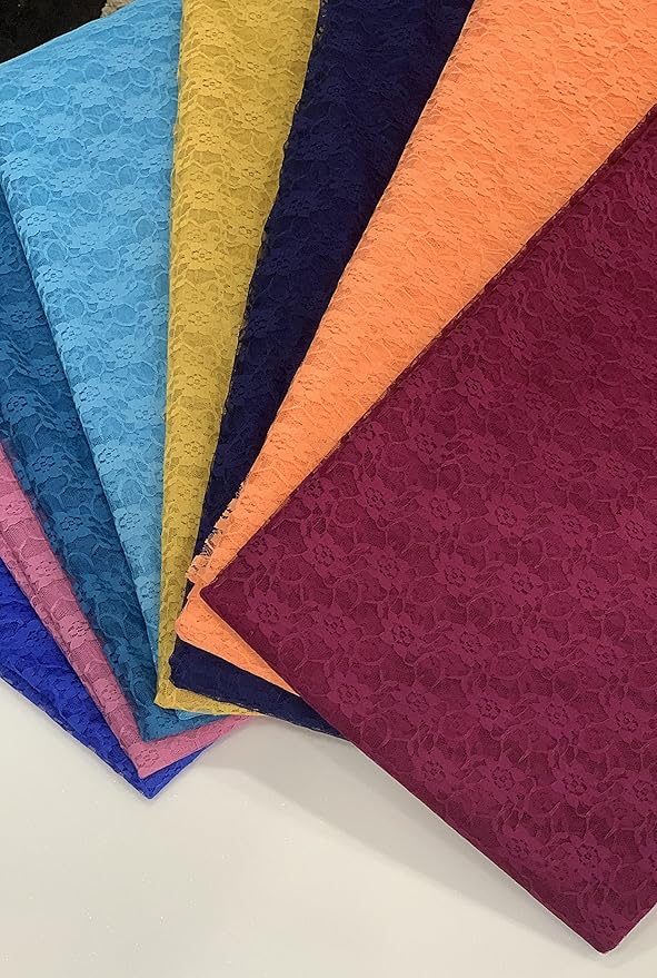MDS Pack of 25Wedding 12 x 108 inches Lace Table Runner for Wedding, Decorations for Birthday Parties, Banquets, Graduations, Engagements, and Runners fit Rectangle, Round Table- Yellow