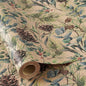 RUSPEPA 30" X 32.8' Kraft Christmas Wrapping Large Paper Roll, Jumbo Roll, Watercolor Pinecone and Eucalyptus Leaf Design, Kraft Gift Wrap for Christmas, Winter Holiday Party, Rustic Natural Theme