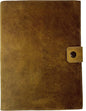 Refillable Leather Journal | Premium Lined A5 Notebook Cover | 200 Ruled Writing Pages | Card Holder Slot | Leather Bound Journals for Men & Women, Best Gift Travel Diary, Cool Planner