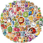 JCFIRE 200PCS Stickers for Kids, Waterproof Cute Mixed Animal Food Vinyl Scrapbook Stickers for Water Bottle, Book, Laptop, Goodie Bags Stuffers Kids Party Favors, Classroom Supplies Must Haves