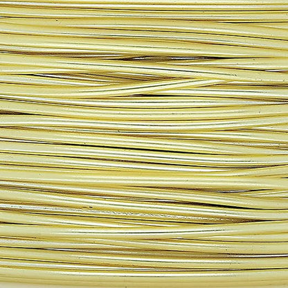 The Beadsmith Wire Elements Craft Wire – Tarnish Resistant, Soft Temper, Round, Champagne Gold Color – 0.32mm, 28 Gauge, 15 Yard Spool – Jewelry Making, Wire Wrapping, Floral, & Other DIY Crafts