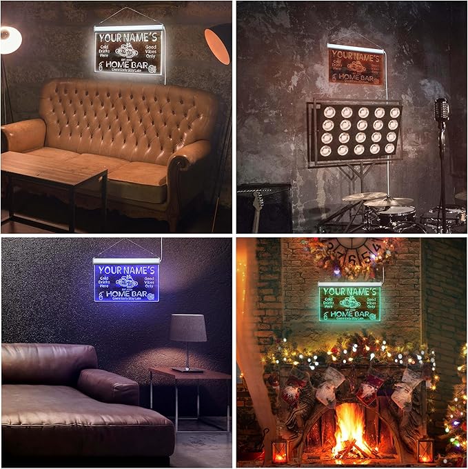 ADVPRO Personalized Your Name Custom Home Bar Beer Established Year Single Color LED Neon Sign 12 x 8.5 Inches st4s32-p11-tm-w