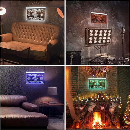 ADVPRO Personalized Your Name Custom Home Bar Beer Established Year Single Color LED Neon Sign 16 x 12 Inches st4s43-p11-tm-w