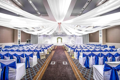6 Panel White Wedding Drapes, 5ftx15ft Sheer Fabric Curtains for Arch Decorations