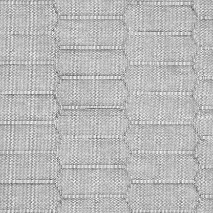 Martha Stewart Honeycomb Modern Farmhouse Reversible Table Runner, Charcoal Grey, 15"x72"