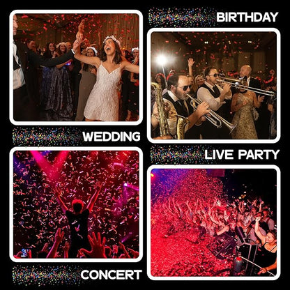 Ultimate Confetti, Red Biodegradable Confetti - Rectangular Fluttering Tissue Paper Confetti for Cannon and Launcher use - Best for Birthday, Wedding, live Events and Table Decoration - 1 lb, 16 oz