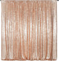 Poise3EHome Sequin Backdrop Curtain, 10Ft x 10Ft Rose Gold Glitter Photography Background Curtains, Sequence Xmas Thanksgiving Backdrop Drapes Decor