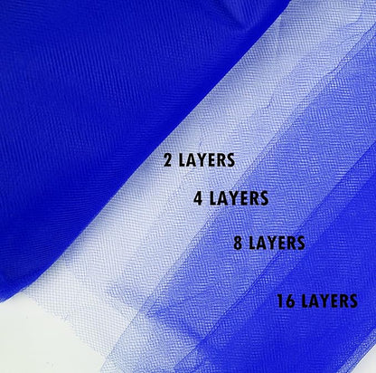 Craft And Party, Royal Blue Fabric Tulle Roll 54 Inch by 40 Yards (120 ft) Fabric Tulle Bolt for DIY Tutu Skirt, Wedding and Decoration (Royal Blue)